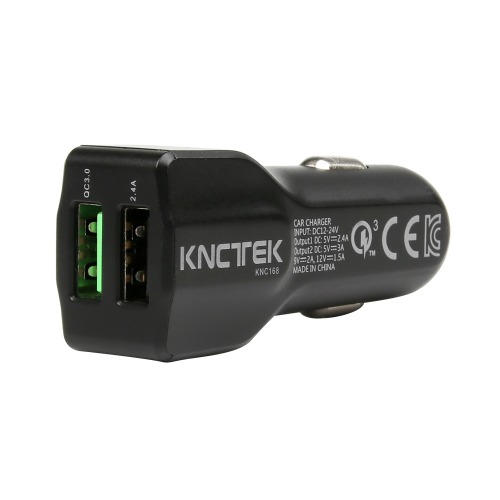 아콘 무선N오토 KNC168 퀄컴 3.0 차량용 시거잭 충전기 - 2포트